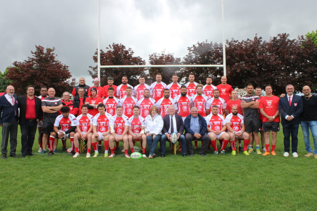 photo de groupe de l'équipe senior du grand dole rugby